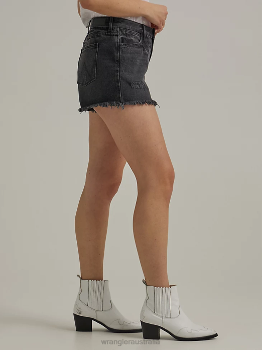 High Rise Vintage Cut-Off Short Women Wrangler RHXV834 Clothing Moonlight (112333535)