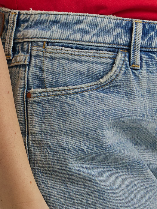 High Rise Vintage Cut-Off Short Women Wrangler RHXV837 Clothing Wild Flower (112335761)