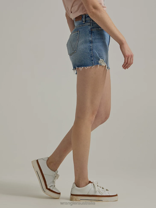 High Rise Vintage Cut-Off Short Women Wrangler RHXV840 Clothing Marigold (112333490)