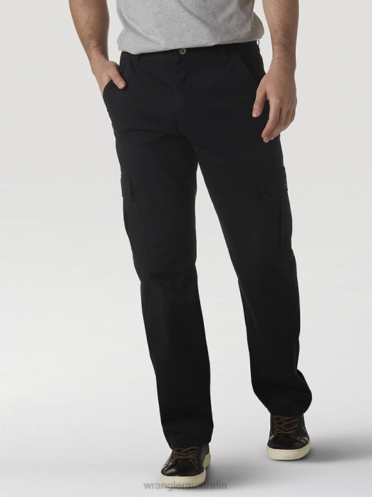 Legacy Cargo Twill Pant Men Wrangler RHXV248 Clothing Black (70LEWBL)