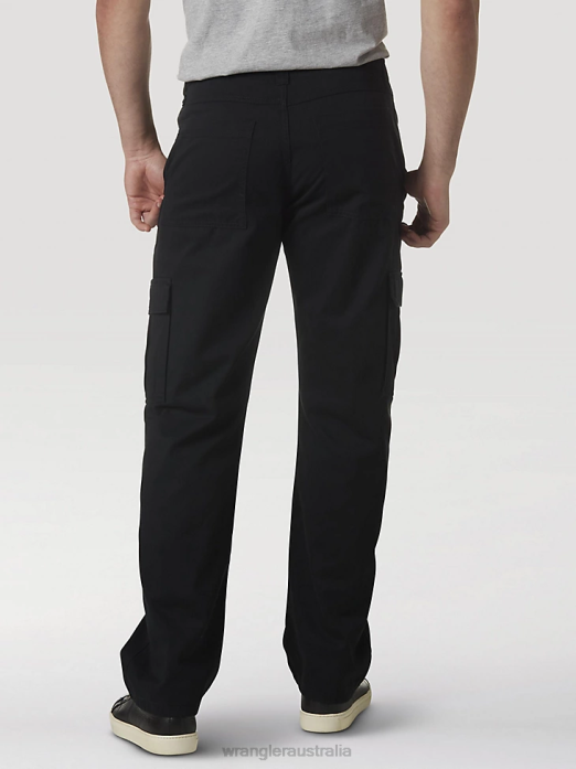 Legacy Cargo Twill Pant Men Wrangler RHXV248 Clothing Black (70LEWBL)