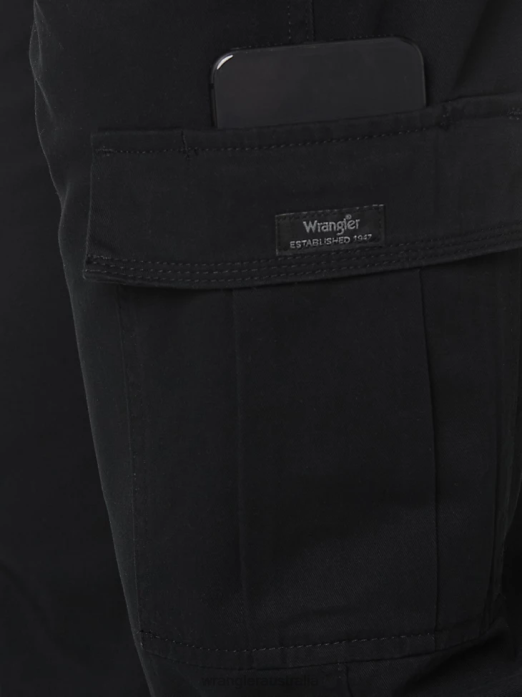 Legacy Cargo Twill Pant Men Wrangler RHXV248 Clothing Black (70LEWBL)