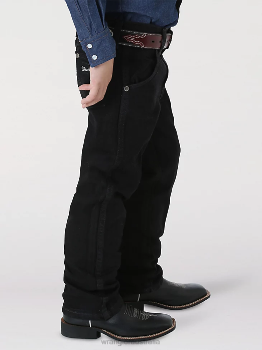 Little Silver Edition Jean Boys Wrangler RHXV1027 Clothing Black (1013JSEWK)