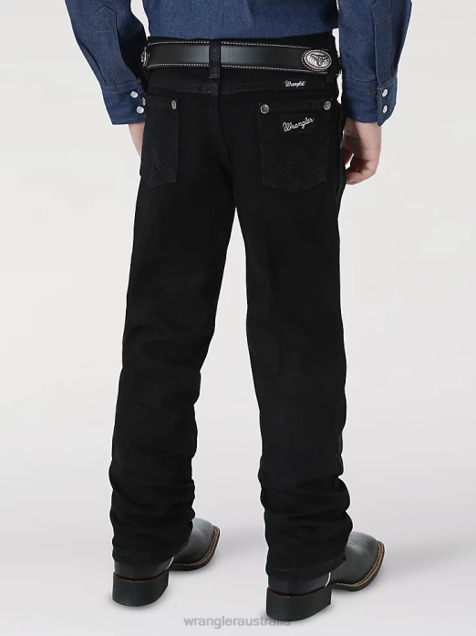 Little Silver Edition Jean Boys Wrangler RHXV1027 Clothing Black (1013JSEWK)