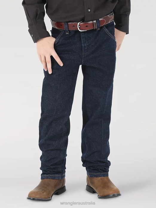 Little Silver Edition Jean Boys Wrangler RHXV1028 Clothing Dark Denim (1013JSEDD)
