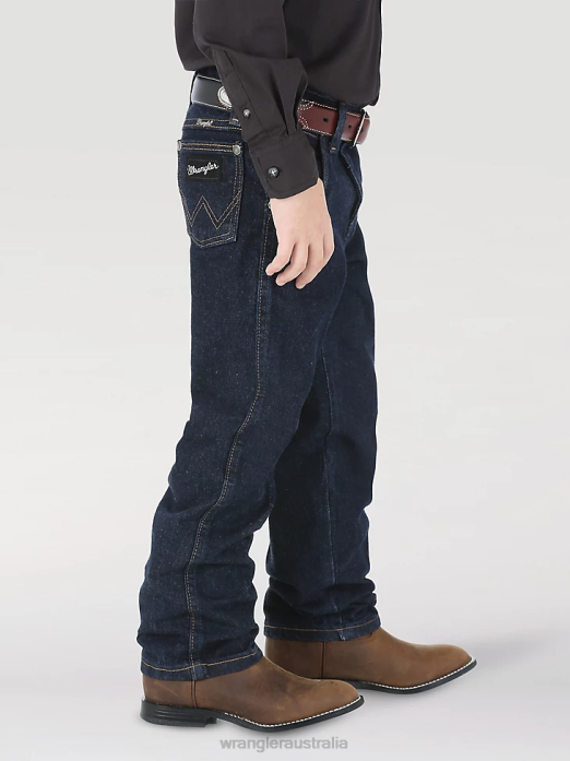 Little Silver Edition Jean Boys Wrangler RHXV1028 Clothing Dark Denim (1013JSEDD)