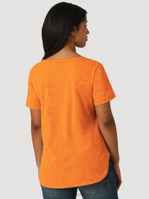 Long Sleeve Western Snap Denim Shirt Women Wrangler RHXV880 Clothing Mid Denim (LW7006D)