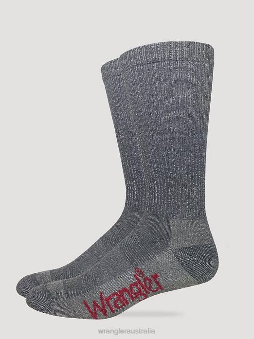 Merino Wool Crew Socks Men Wrangler RHXV699 Accessories Heather Grey (112351579)