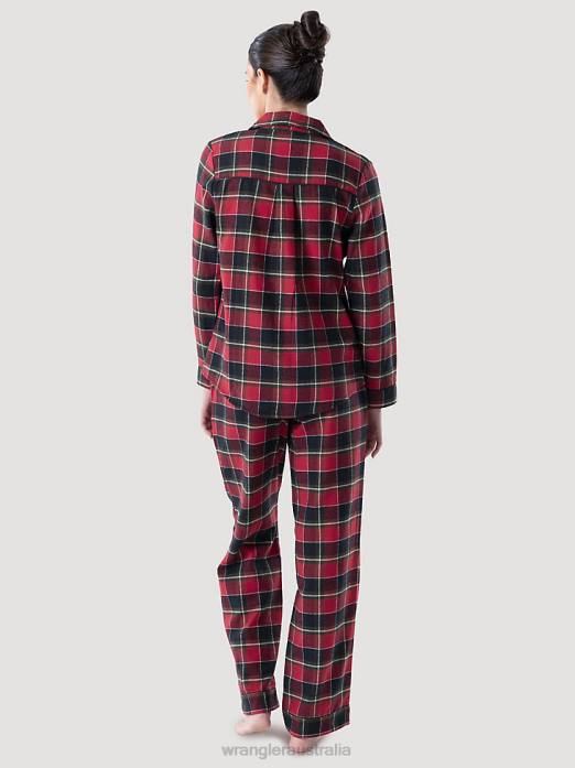 Merry Plaid Sleep Set Women Wrangler RHXV928 Clothing Red (112330413)
