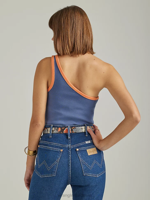 One Shoulder Cami Women Wrangler RHXV874 Clothing Vintage Indigo (112334737)