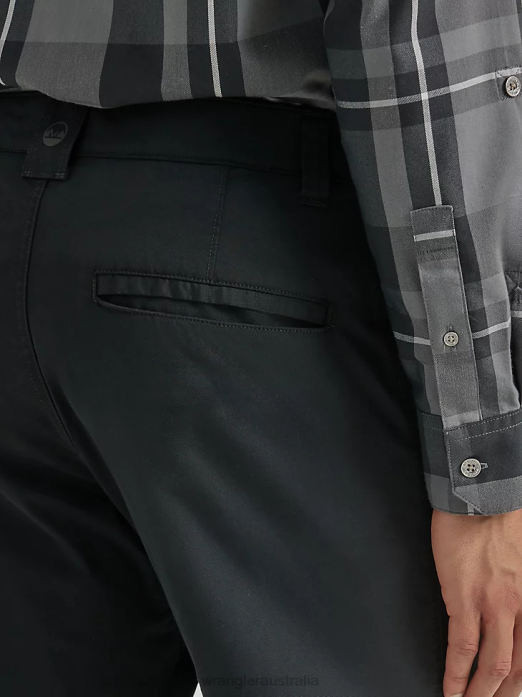 Outdoor Chino Pant Men Wrangler RHXV249 Clothing Jet Black (112343348)