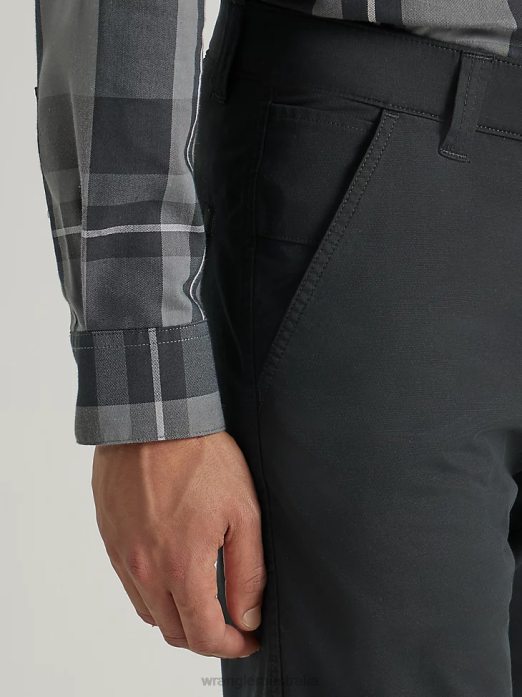 Outdoor Chino Pant Men Wrangler RHXV249 Clothing Jet Black (112343348)