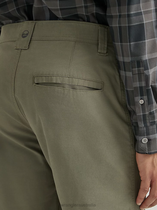 Outdoor Chino Pant Men Wrangler RHXV252 Clothing Dusty Olive (112343358)