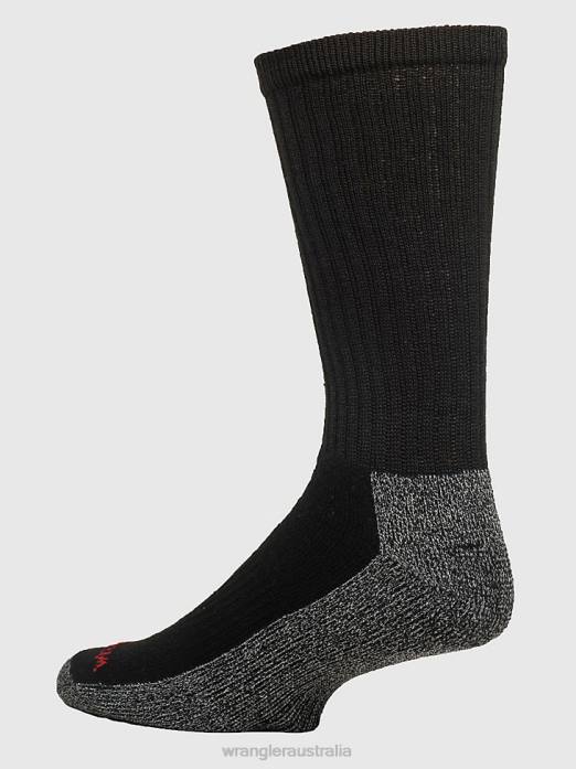 Performance Crew Work Socks (6-Pack) Men Wrangler RHXV721 Accessories Black (112318620)
