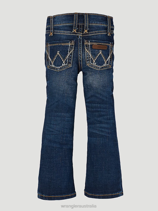 Premium Patch Jean Girls Wrangler RHXV1041 Clothing Medium Blue (09MWGMS)
