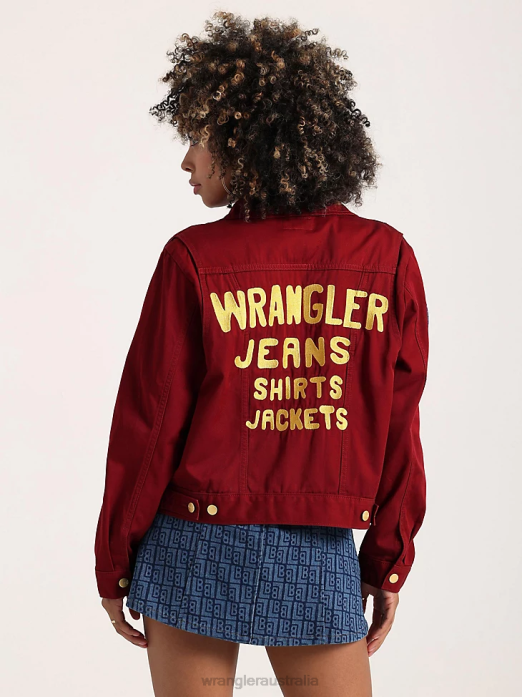 RIGGS Tough Layers Sherpa Lined Canvas Jacket Women Wrangler RHXV863 Clothing Golden Khaki (112318477)