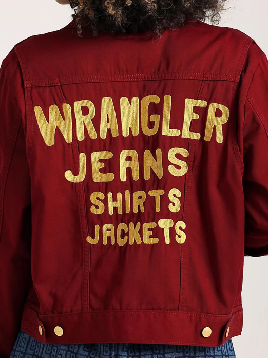 RIGGS Tough Layers Sherpa Lined Canvas Jacket Women Wrangler RHXV863 Clothing Golden Khaki (112318477)