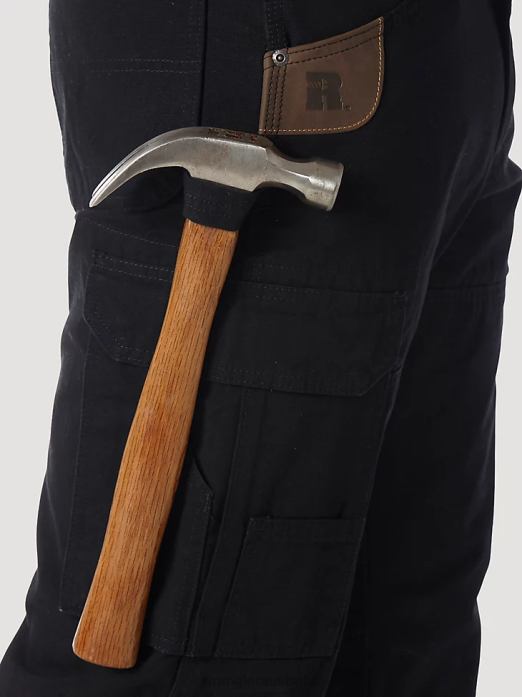 RIGGS WORKWEAR Lined Ripstop Ranger Pant Men Wrangler RHXV679 Clothing Black (3W065BL)