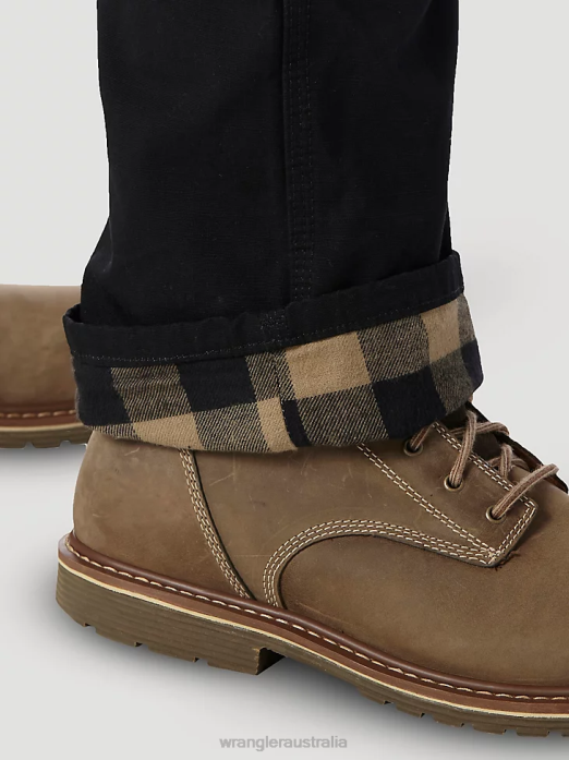 RIGGS WORKWEAR Lined Ripstop Ranger Pant Men Wrangler RHXV679 Clothing Black (3W065BL)