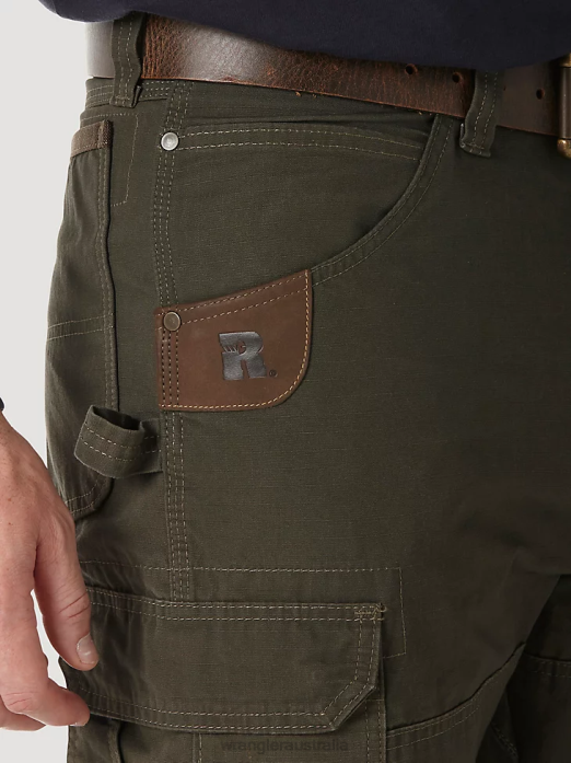 RIGGS WORKWEAR Lined Ripstop Ranger Pant Men Wrangler RHXV680 Clothing Loden (3W065LD)