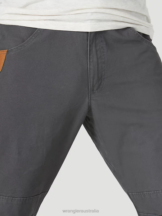 RIGGS WORKWEAR Utility Work Pant Men Wrangler RHXV665 Clothing Pinstripe Grey (3W031PG)