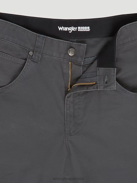 RIGGS WORKWEAR Utility Work Pant Men Wrangler RHXV665 Clothing Pinstripe Grey (3W031PG)