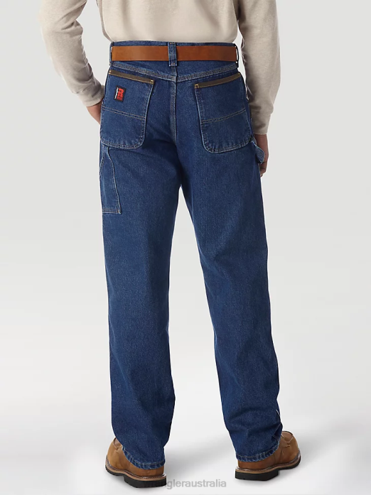 RIGGS Workwear Carpenter Men Wrangler RHXV656 Clothing Antique Indigo (3W020AI)