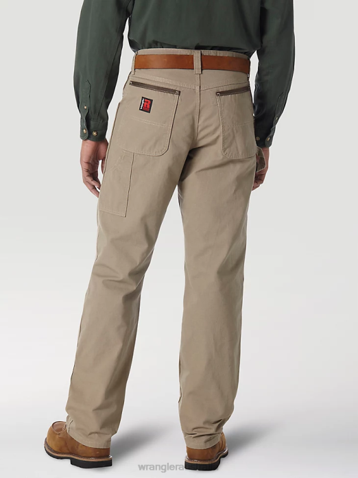 RIGGS Workwear Carpenter Pant Men Wrangler RHXV268 Clothing Dark Khaki (3W020DK)