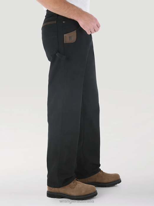 RIGGS Workwear Carpenter Pant Men Wrangler RHXV270 Clothing Black (103W020BL)
