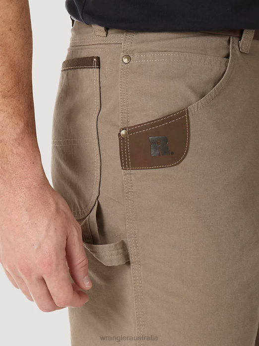 RIGGS Workwear Carpenter Short Men Wrangler RHXV544 Clothing Dark Khaki (3W320DK)