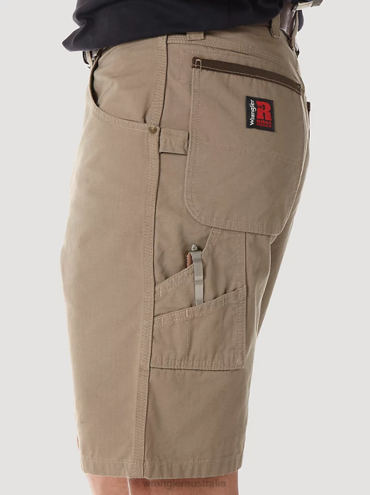 RIGGS Workwear Carpenter Short Men Wrangler RHXV544 Clothing Dark Khaki (3W320DK)