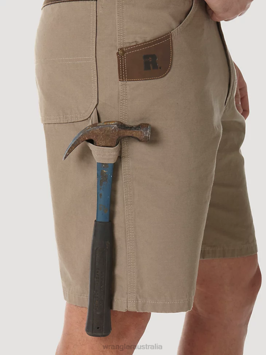 RIGGS Workwear Carpenter Short Men Wrangler RHXV544 Clothing Dark Khaki (3W320DK)