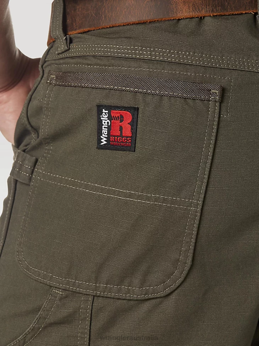 RIGGS Workwear Carpenter Short Men Wrangler RHXV545 Clothing Loden (3W320LD)