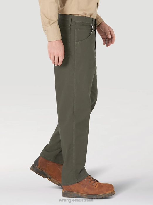 RIGGS Workwear FR Flame Resistant Carpenter Pant Men Wrangler RHXV263 Clothing Loden (FR3WACG)