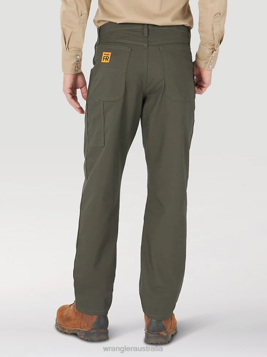 RIGGS Workwear FR Flame Resistant Carpenter Pant Men Wrangler RHXV263 Clothing Loden (FR3WACG)
