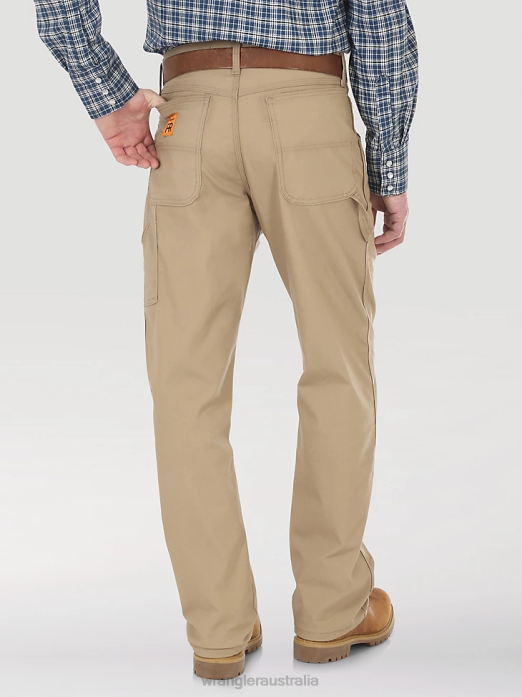 RIGGS Workwear FR Flame Resistant Carpenter Pant Men Wrangler RHXV265 Clothing Khaki (10FR3W02K)
