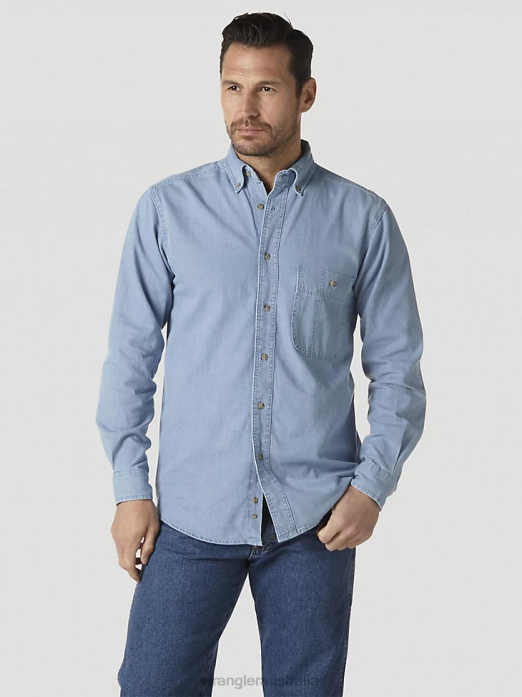 RIGGS Workwear FR Flame Resistant Work Shirt Men Wrangler RHXV404 Clothing Slate Grey (FR3W5GY)