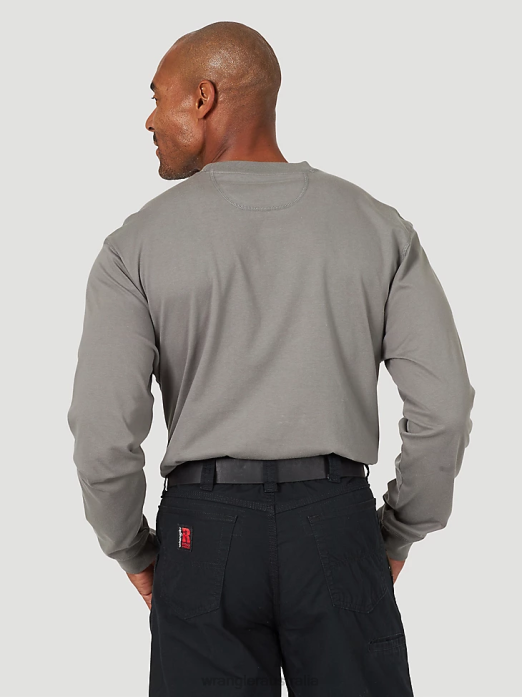 RIGGS Workwear Long Sleeve 1 Pocket Performance T-Shirt Men Wrangler RHXV285 Clothing Nickel (3W702NK)