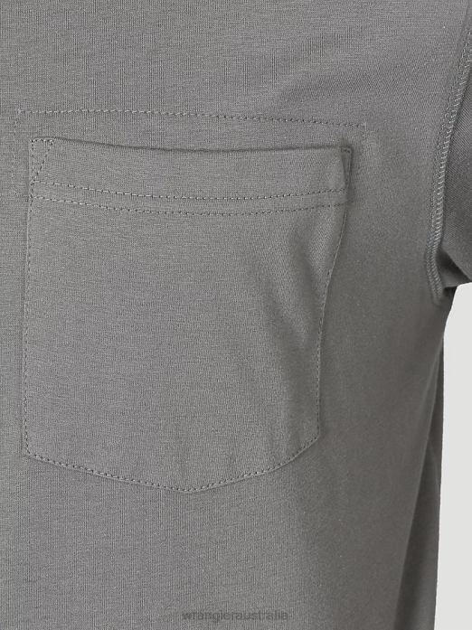 RIGGS Workwear Long Sleeve 1 Pocket Performance T-Shirt Men Wrangler RHXV285 Clothing Nickel (3W702NK)