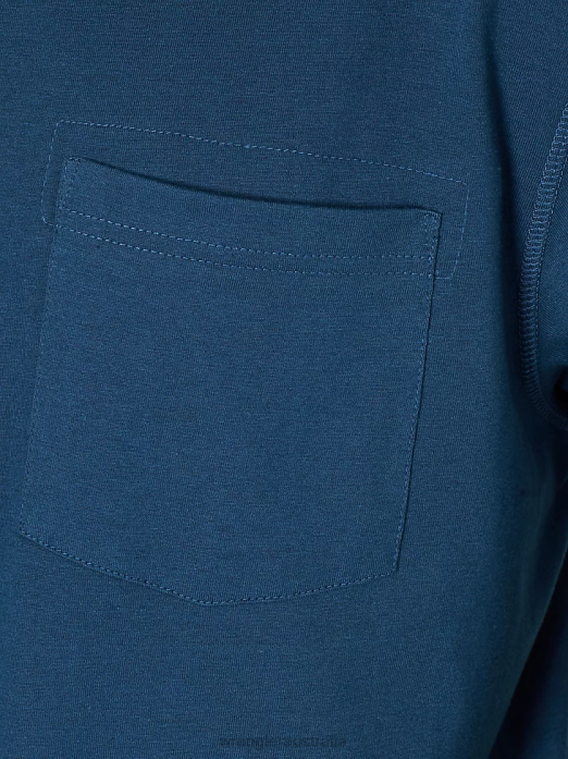 RIGGS Workwear Long Sleeve 1 Pocket Performance T-Shirt Men Wrangler RHXV286 Clothing Oxford Blue (3W702OB)