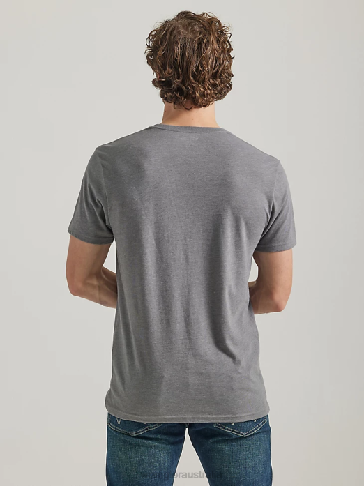 RIGGS Workwear Long Sleeve Pocket T-Shirt Men Wrangler RHXV274 Clothing Burgundy (3W710BG)