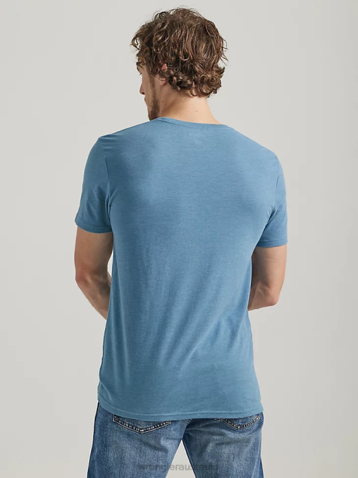 RIGGS Workwear Long Sleeve Pocket T-Shirt Men Wrangler RHXV274 Clothing Burgundy (3W710BG)