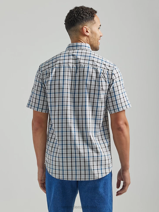 RIGGS Workwear Plaid Work Shirt Men Wrangler RHXV672 Clothing Downpour (112325152)