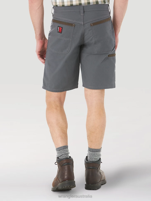 RIGGS Workwear Regular Fit Work Short Men Wrangler RHXV664 Clothing Grey (3W341GY)