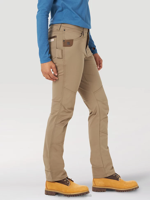 RIGGS Workwear Ripstop Ranger Cargo Pant Women Wrangler RHXV820 Clothing Golden Khaki (3WF60GK)