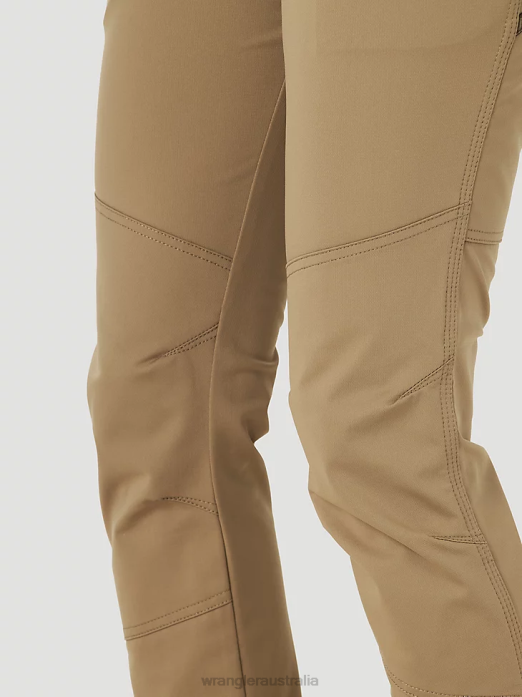 RIGGS Workwear Ripstop Ranger Cargo Pant Women Wrangler RHXV820 Clothing Golden Khaki (3WF60GK)