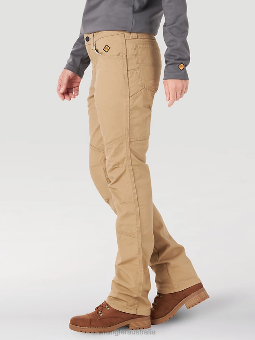 RIGGS Workwear Ripstop Ranger Cargo Pant Women Wrangler RHXV820 Clothing Golden Khaki (3WF60GK)