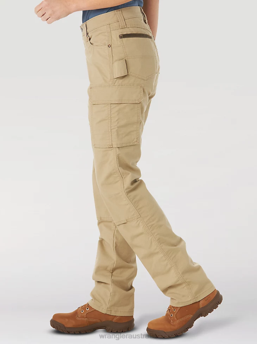 RIGGS Workwear Ripstop Ranger Cargo Pant Women Wrangler RHXV820 Clothing Golden Khaki (3WF60GK)