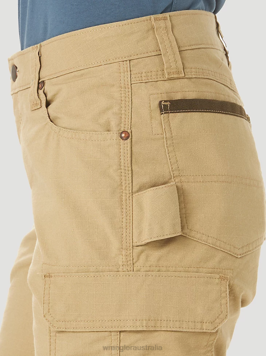 RIGGS Workwear Ripstop Ranger Cargo Pant Women Wrangler RHXV820 Clothing Golden Khaki (3WF60GK)
