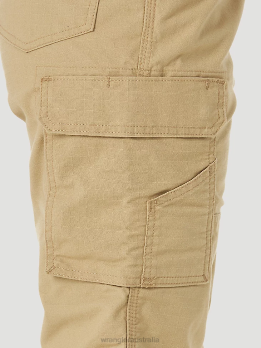 RIGGS Workwear Ripstop Ranger Cargo Pant Women Wrangler RHXV820 Clothing Golden Khaki (3WF60GK)